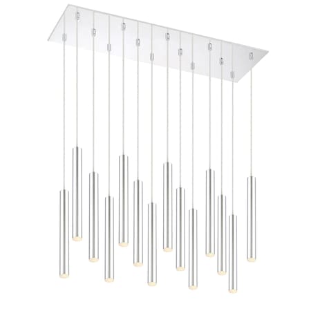 Z-Lite Forest 14 Light Island/Billiard, Chrome & Chrome 917MP12-CH-LED-14LCH